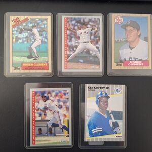 Vintage Baseball Card Lot - Roger Clemens, Ken Griffey JR and Othets